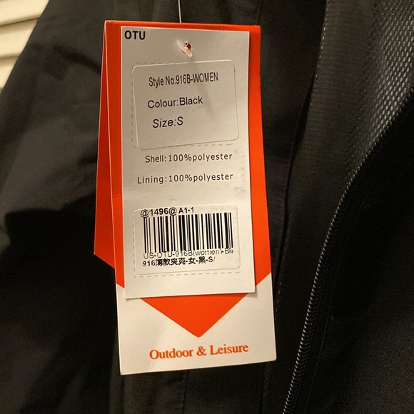 OTU Women's Waterproof Rain Jacket Lightweight Hooded Raincoat - Picture 7 of 7